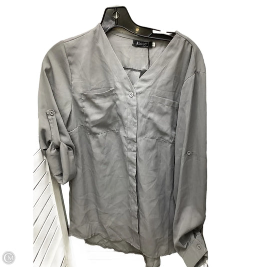 Top Long Sleeve By Clothes Mentor In Grey, Size: S