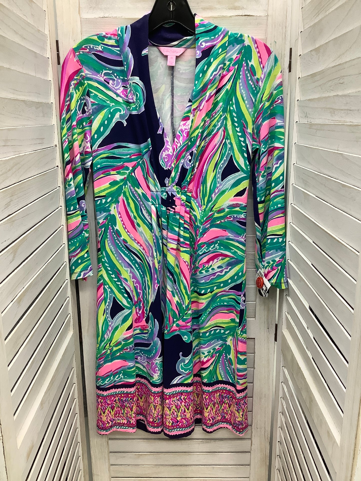 Dress Casual Midi By Lilly Pulitzer In Multi-colored, Size: Xs