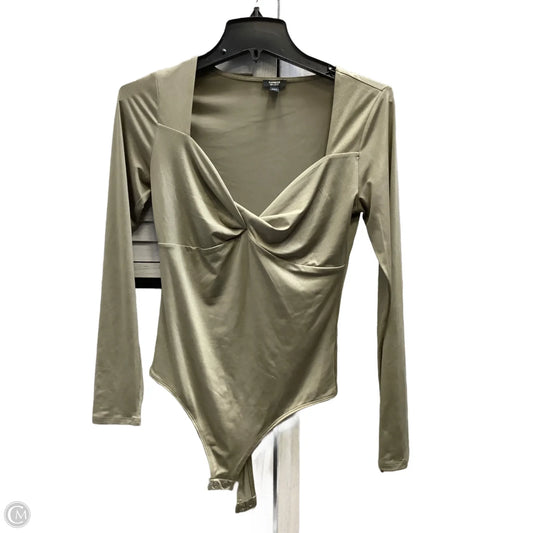 Bodysuit By Express In Green, Size: S