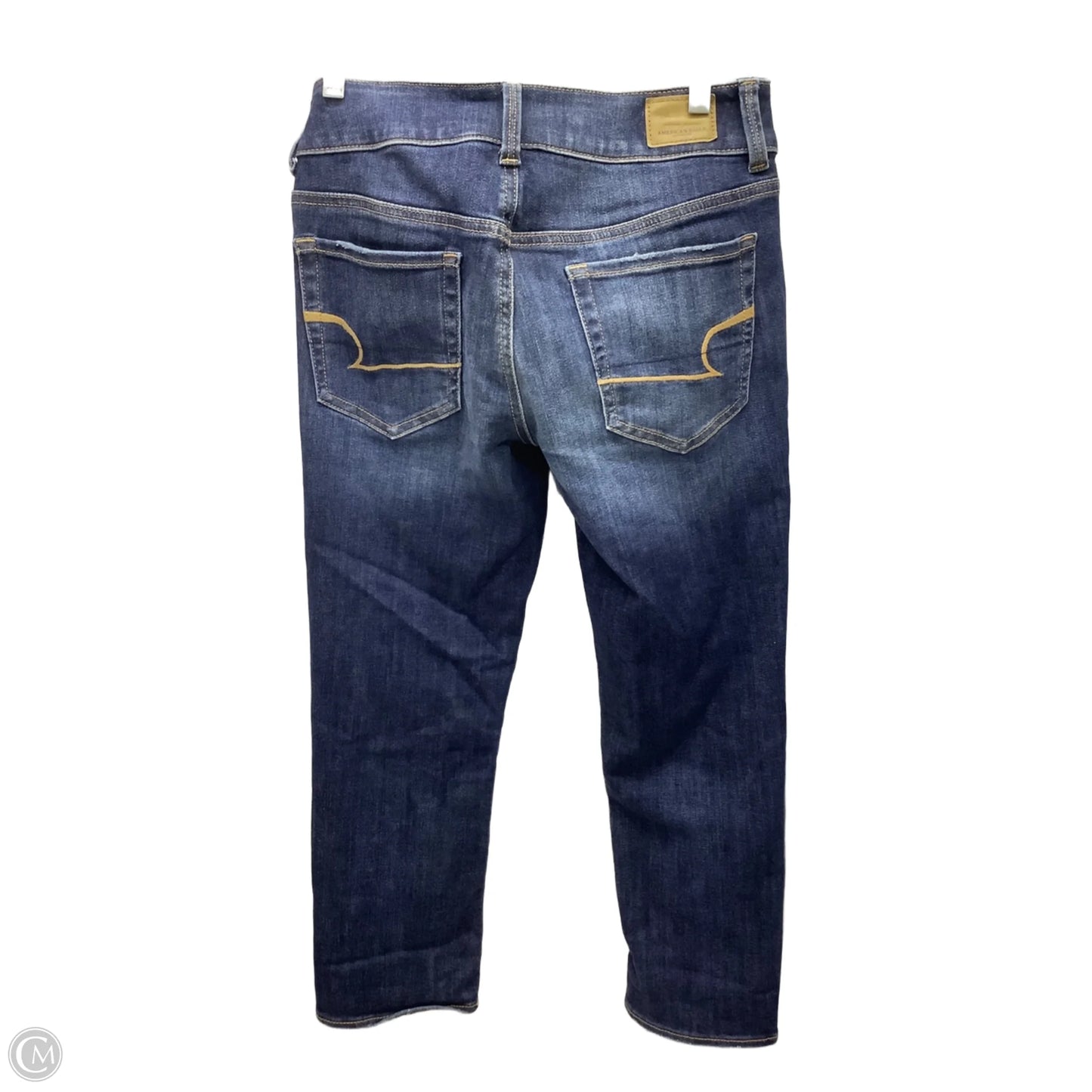 Jeans Boyfriend By American Eagle In Blue Denim, Size: 8