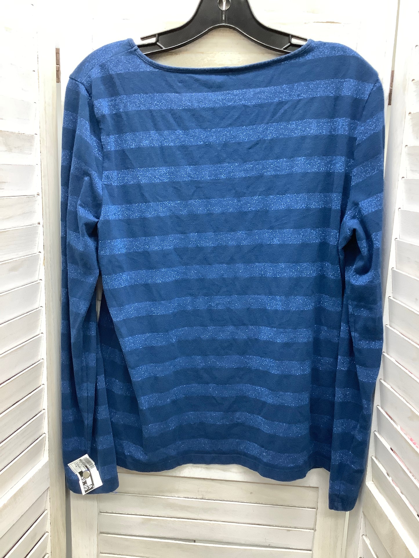 Blue Top Long Sleeve Basic Talbots, Size M