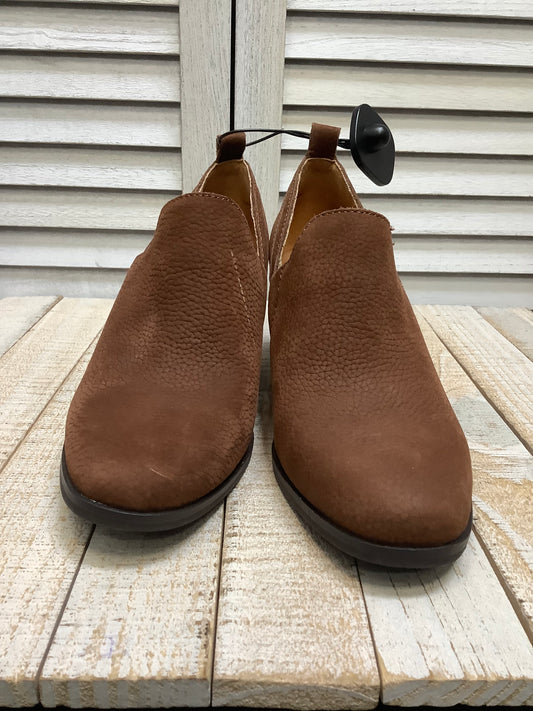 Boots Ankle Heels By Lucky Brand In Brown, Size: 7.5