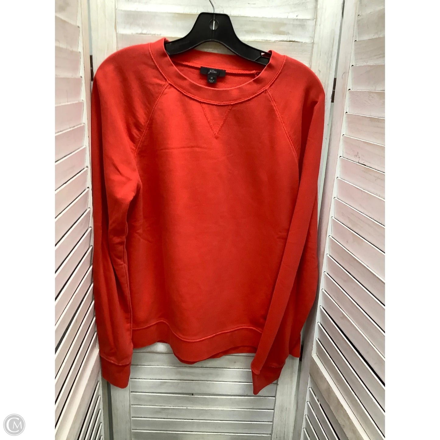 Sweatshirt Crewneck By J Crew In Red, Size: M