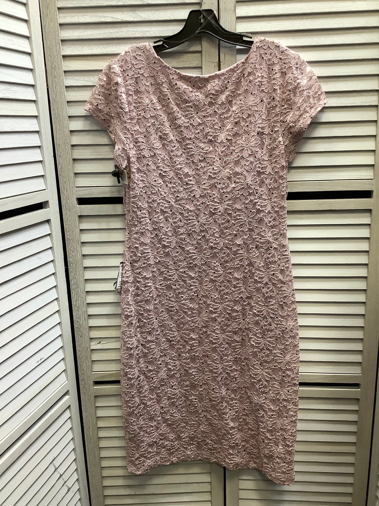 Dress Party Midi By Connected Apparel In Pink, Size: Xl