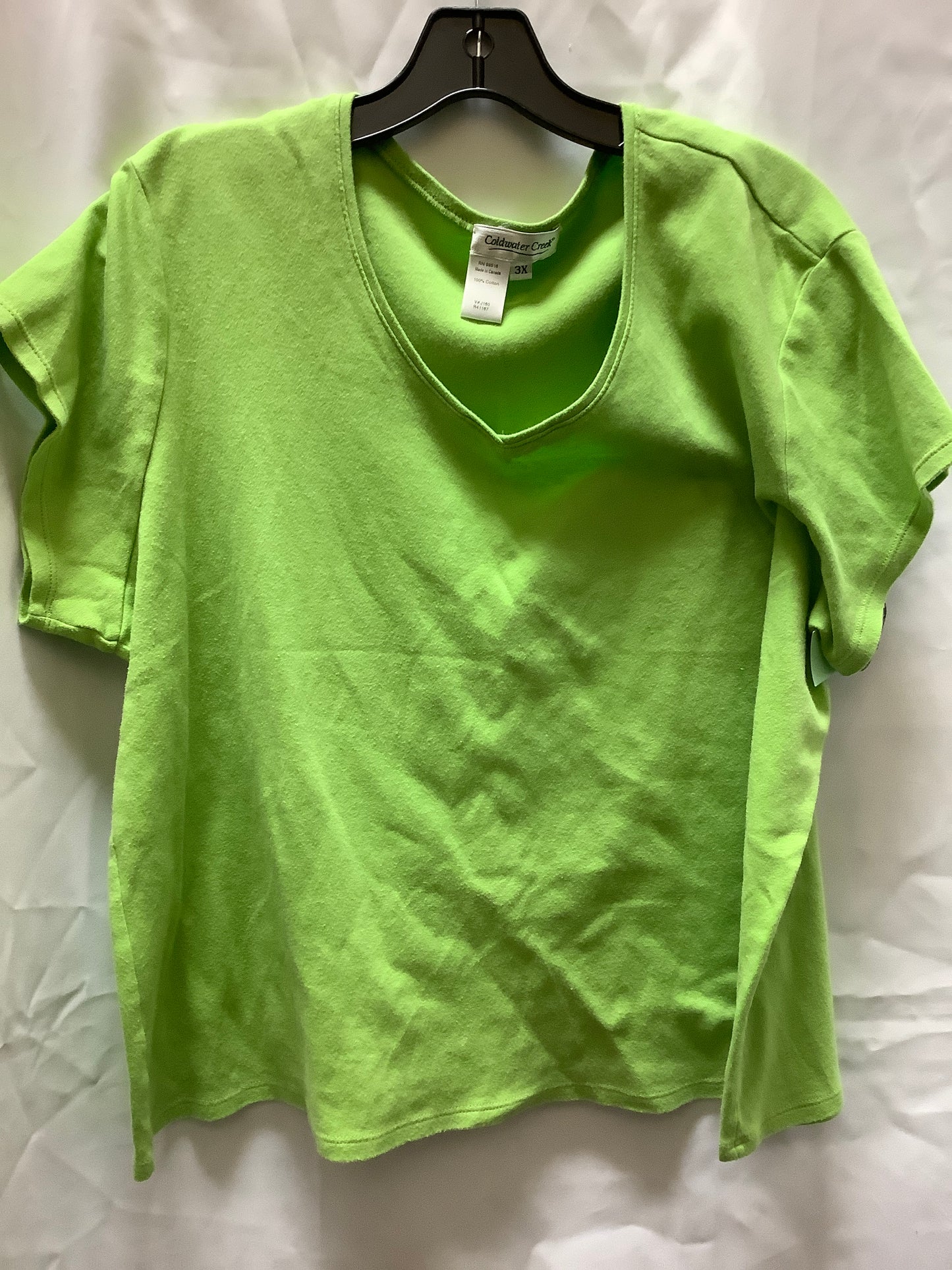 Top Short Sleeve Basic By Coldwater Creek  Size: 3x