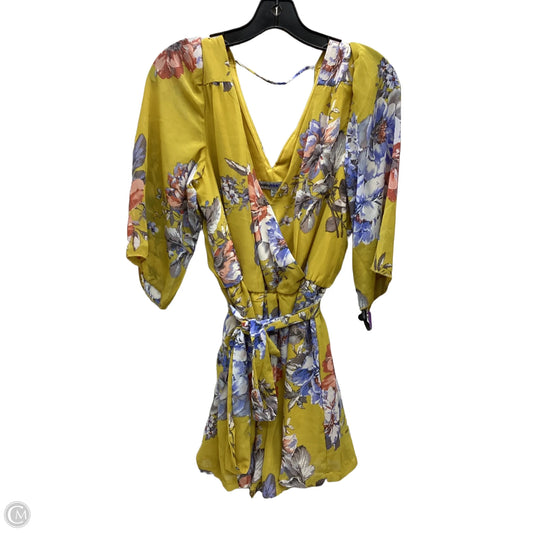 Romper By Bailey Blue In Yellow, Size: S