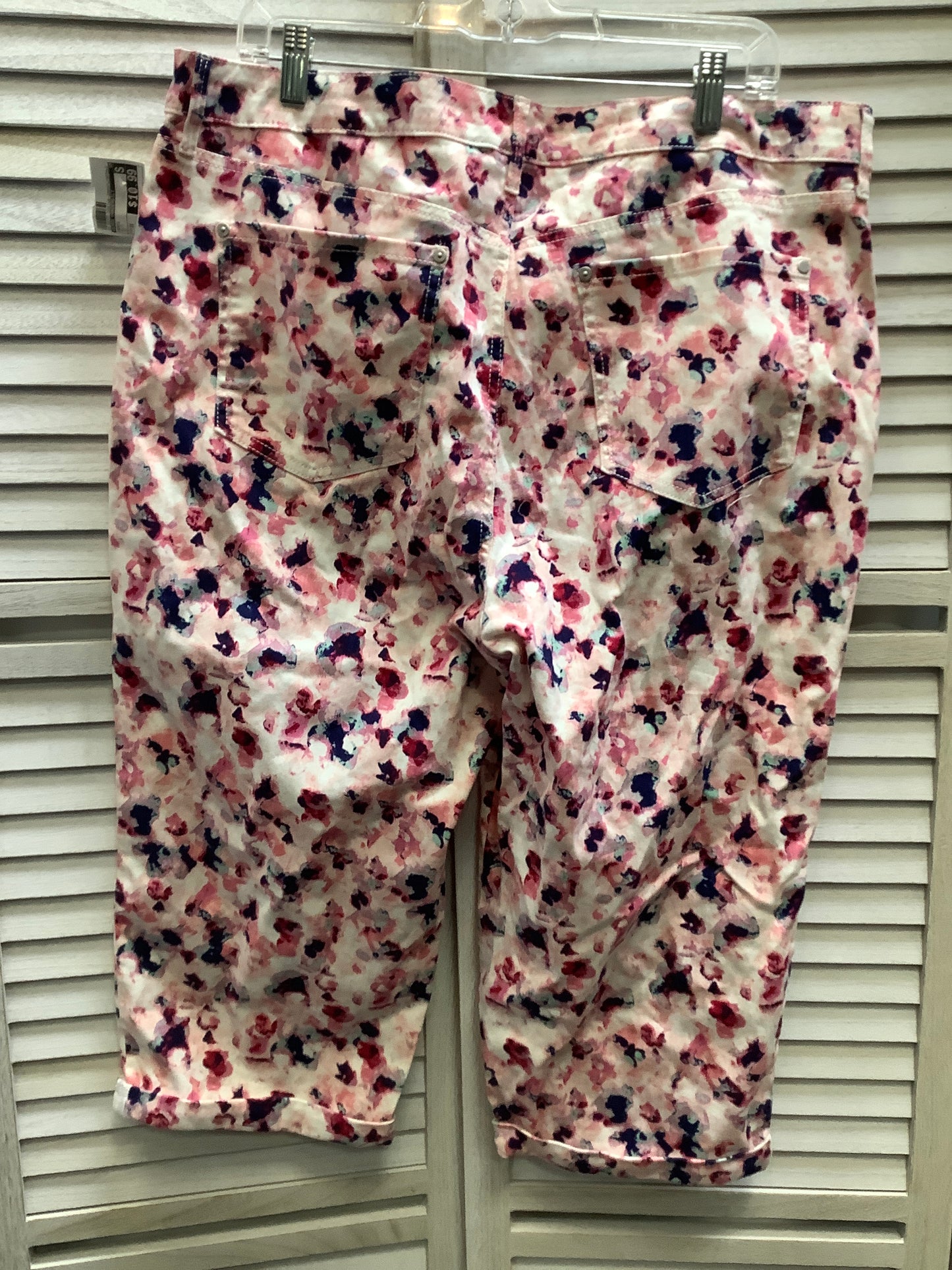 Multi-colored Capris Gloria Vanderbilt, Size 2x