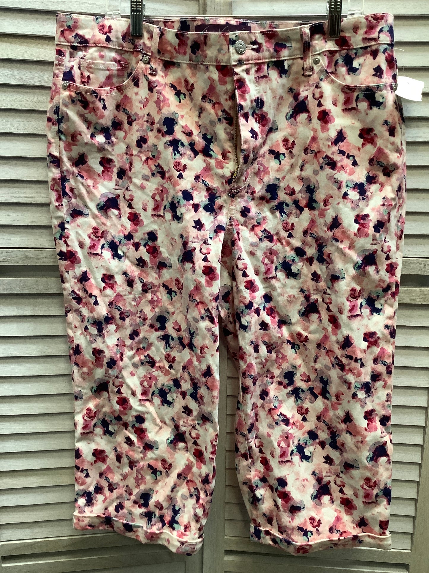 Multi-colored Capris Gloria Vanderbilt, Size 2x