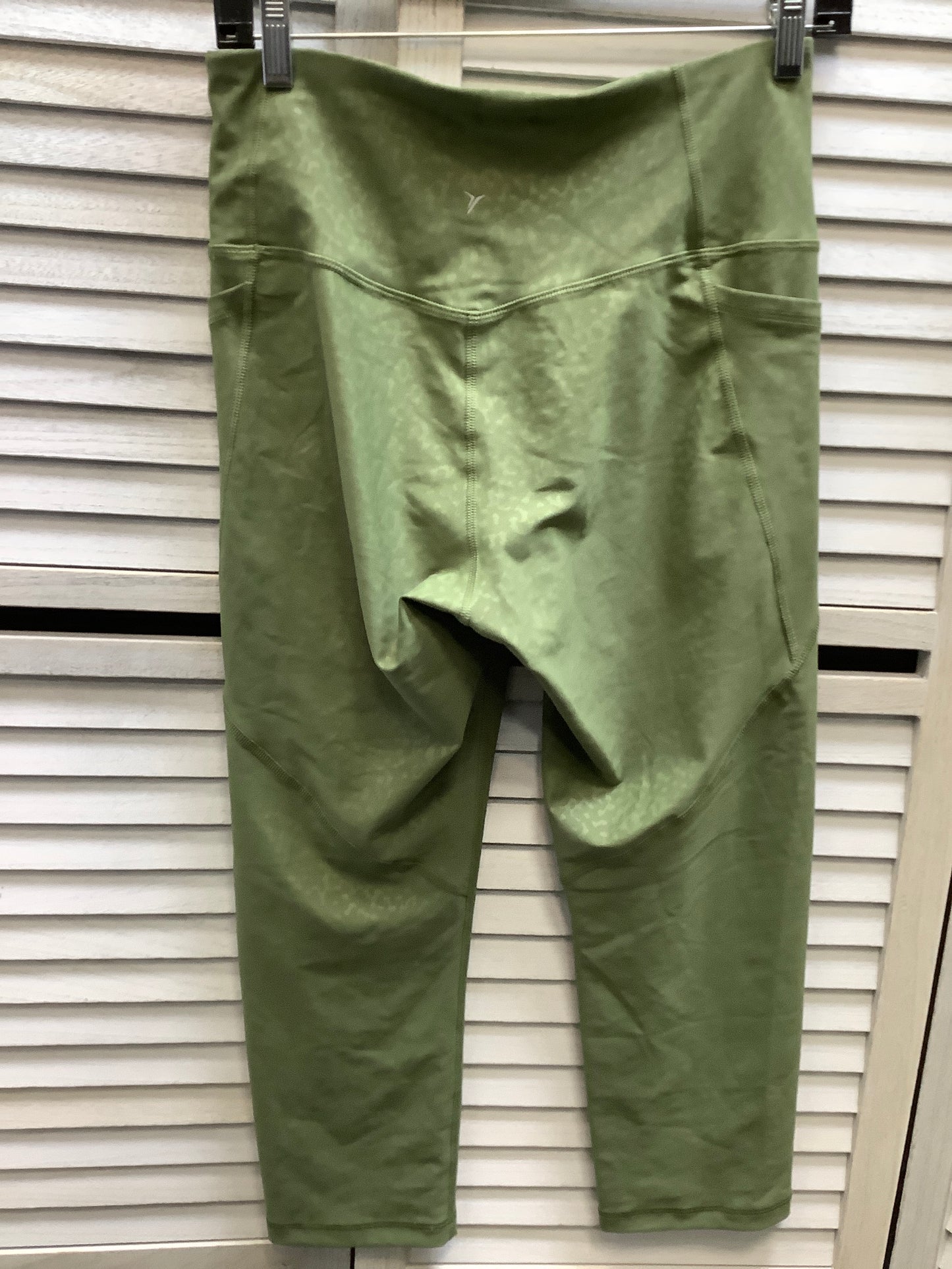 Athletic Leggings By Old Navy In Green, Size: L