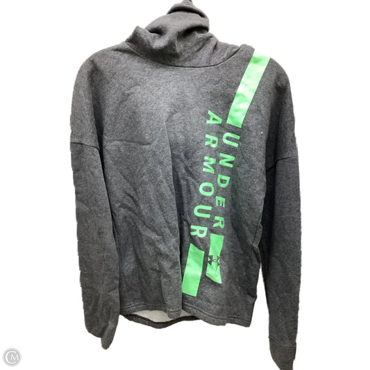 Sweatshirt Hoodie By Under Armour In Grey, Size: S