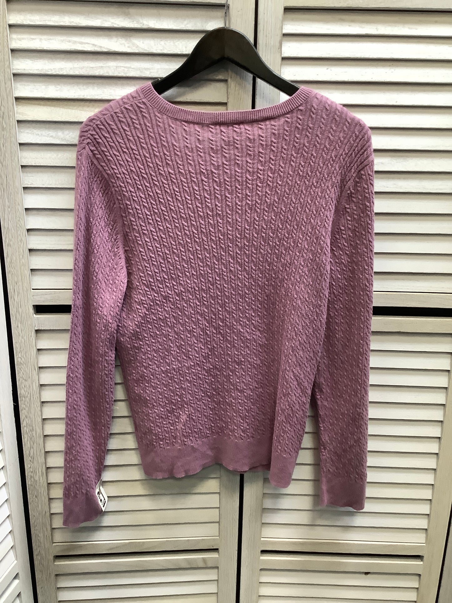 Cardigan By Talbots In Purple, Size: Xl