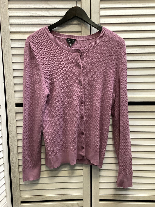 Cardigan By Talbots In Purple, Size: Xl