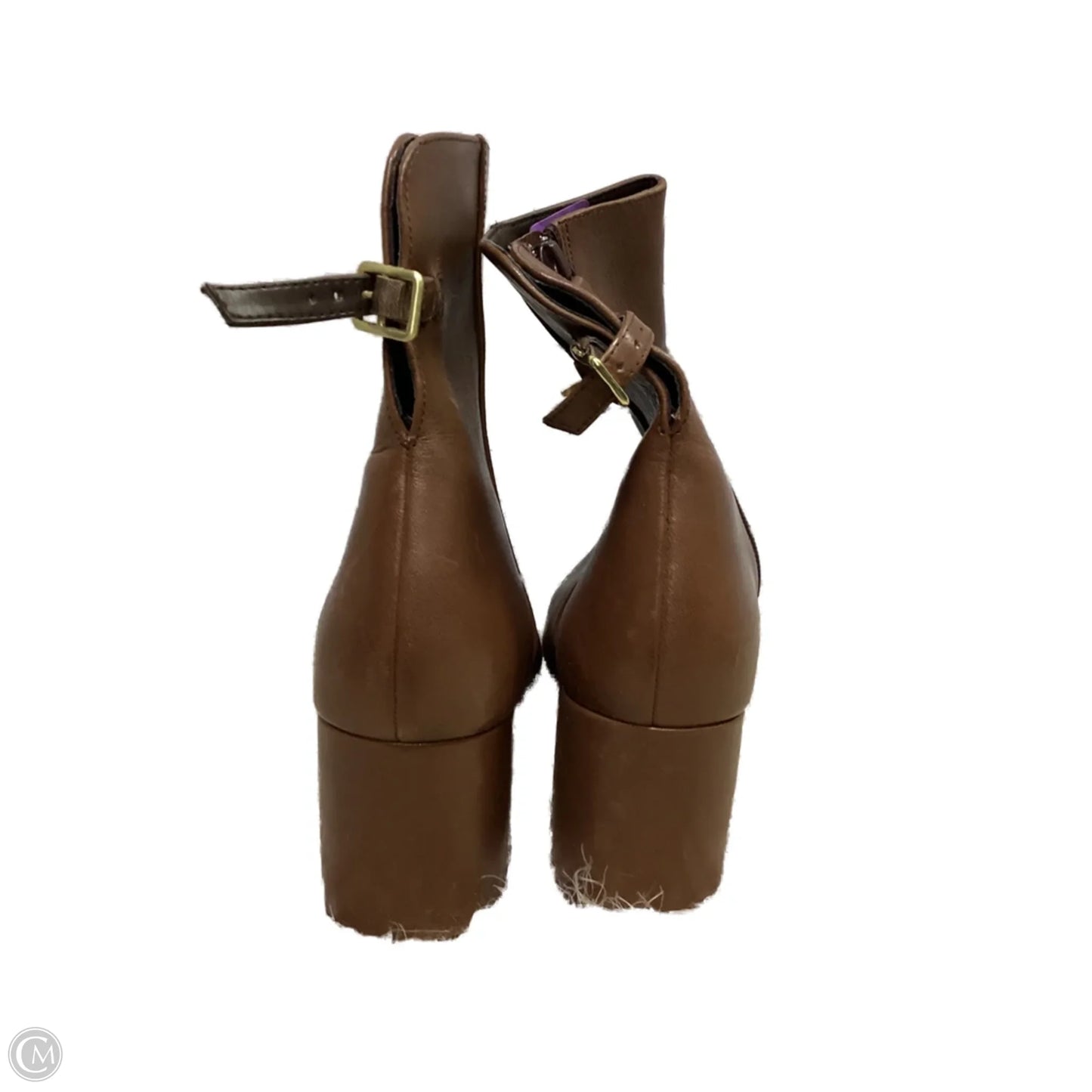 Boots Ankle Heels By Cole-haan In Brown, Size: 11