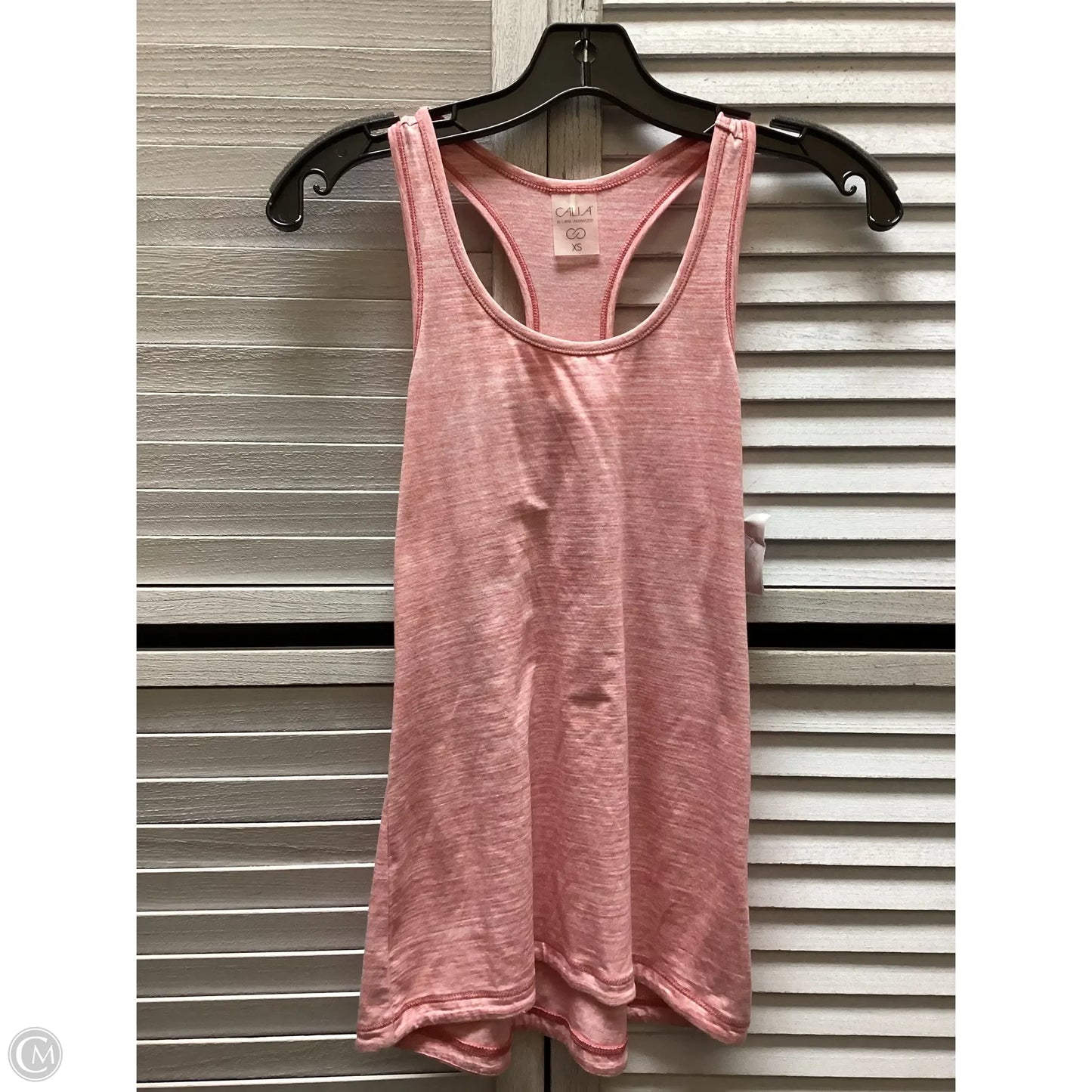 Athletic Tank Top By Calia In Plaid Pattern, Size: Xs