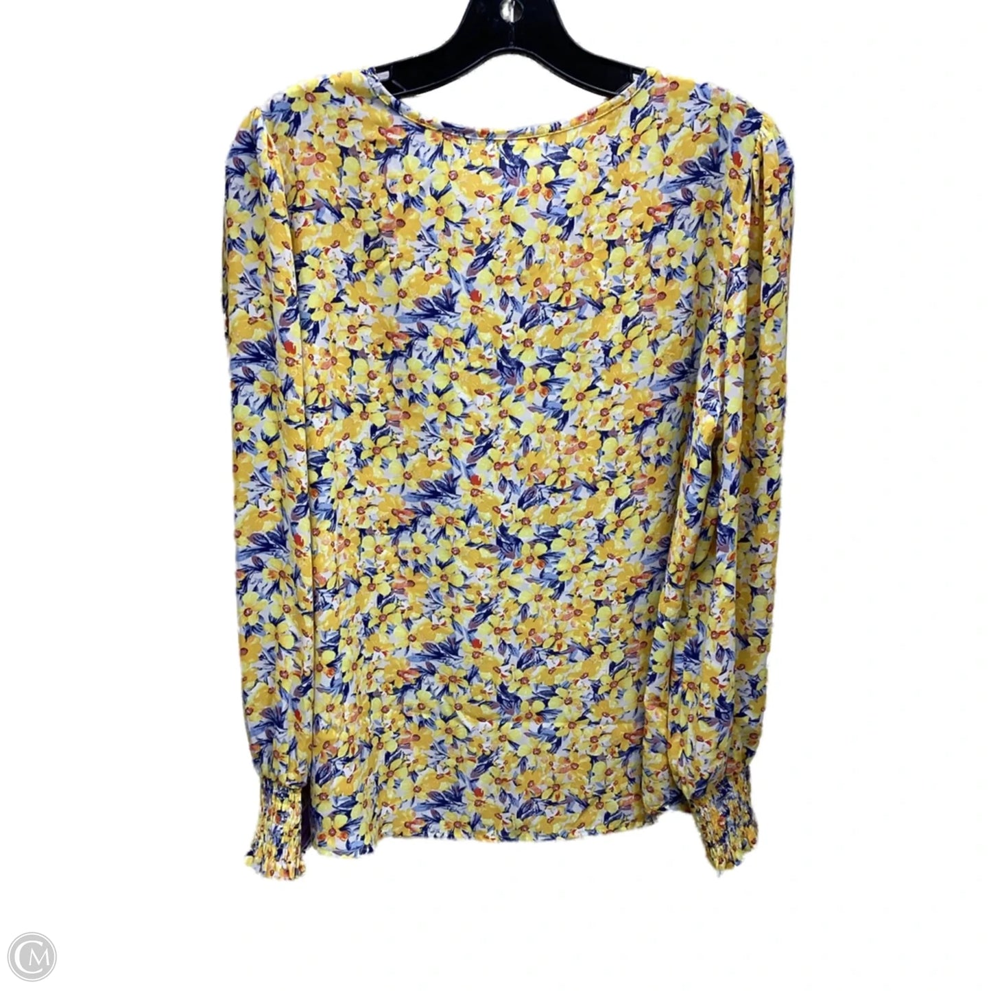 Top Long Sleeve By Pleione In Floral Print, Size: M