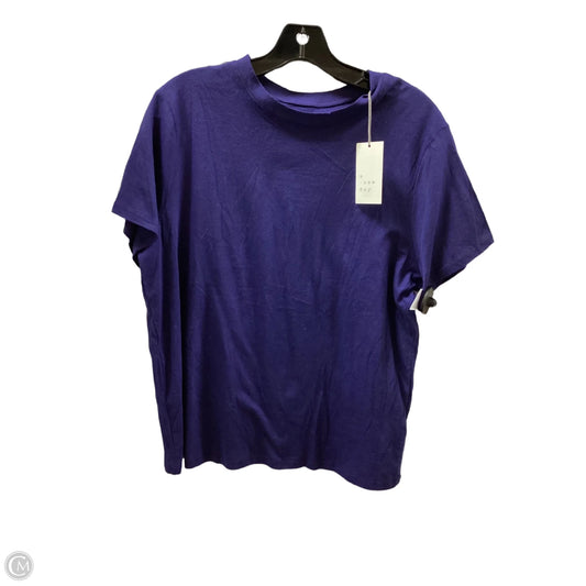 Top Short Sleeve By A New Day In Purple, Size: L