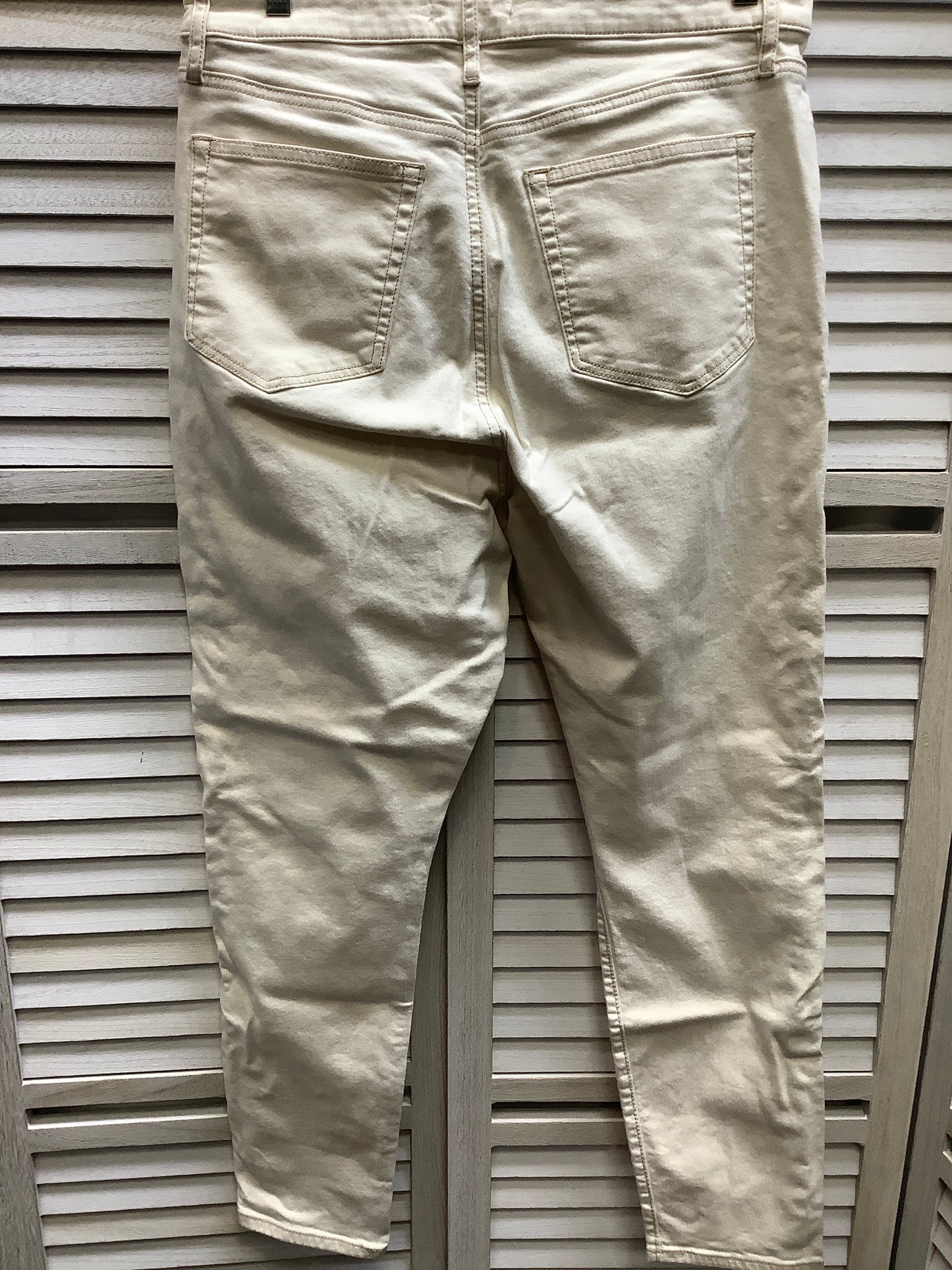 White Denim Jeans Skinny Loft, Size 10