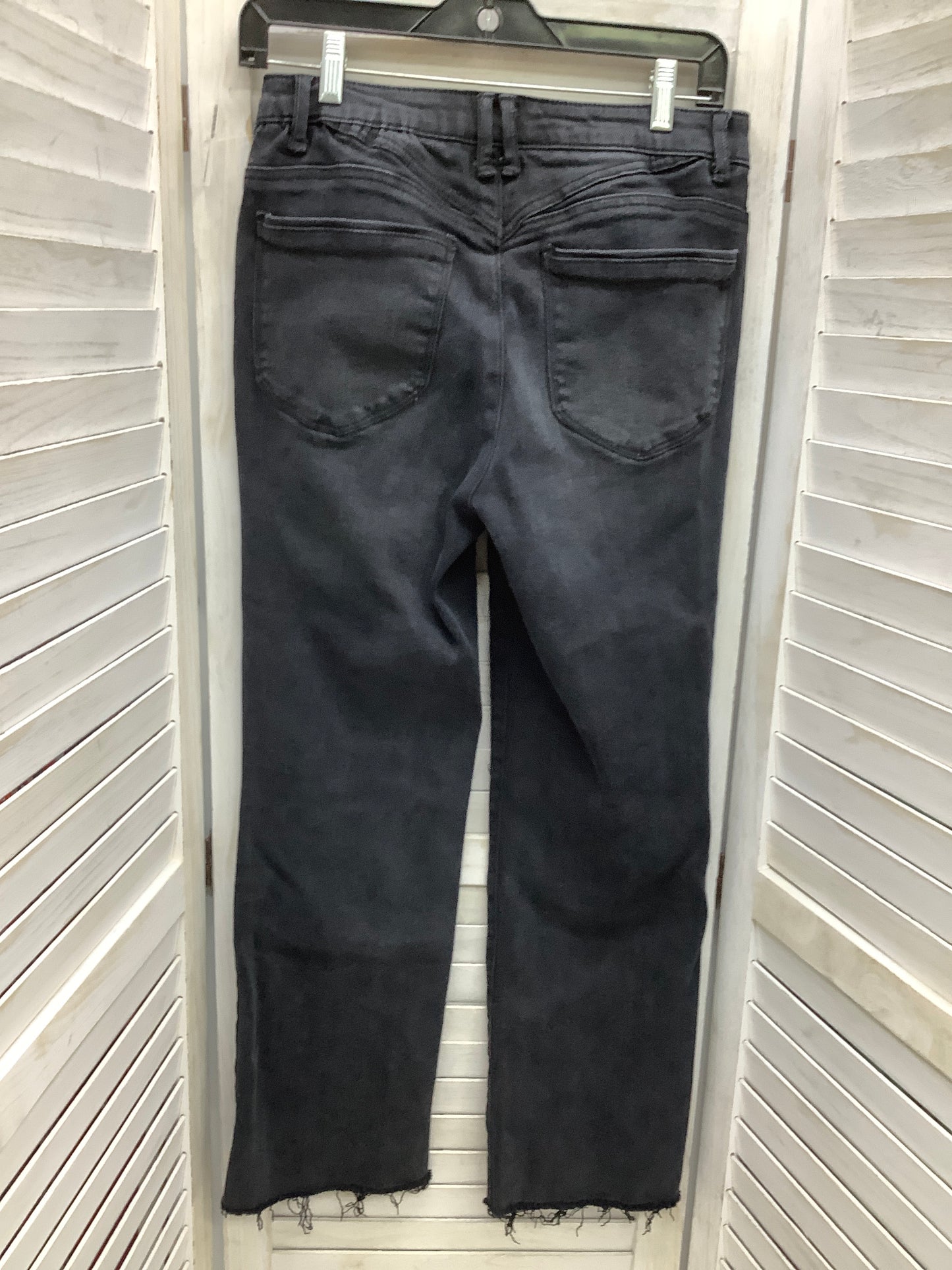 Black Denim Jeans Straight Democracy, Size 4