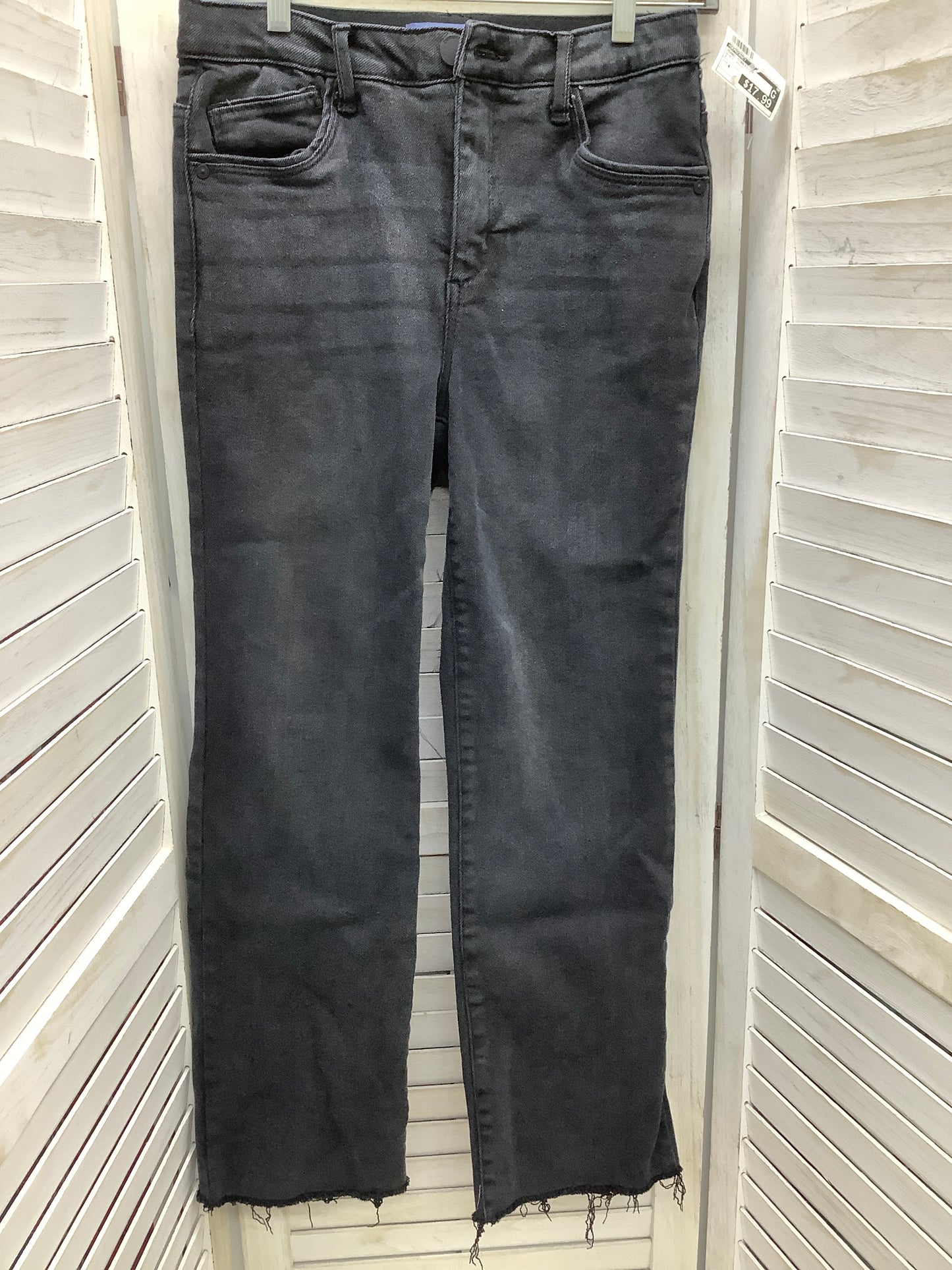 Black Denim Jeans Straight Democracy, Size 4