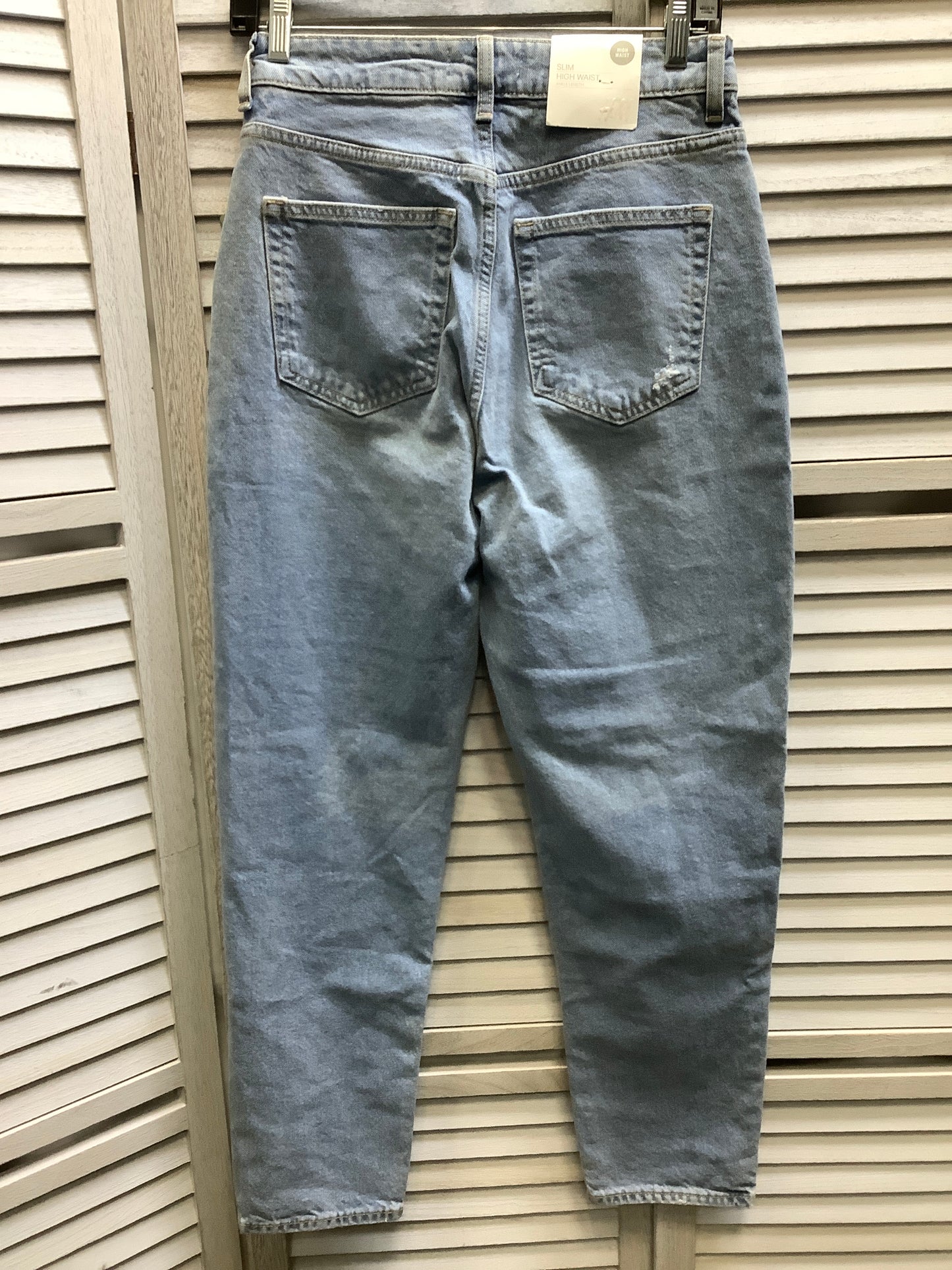 Blue Denim Jeans Straight H&m, Size 6