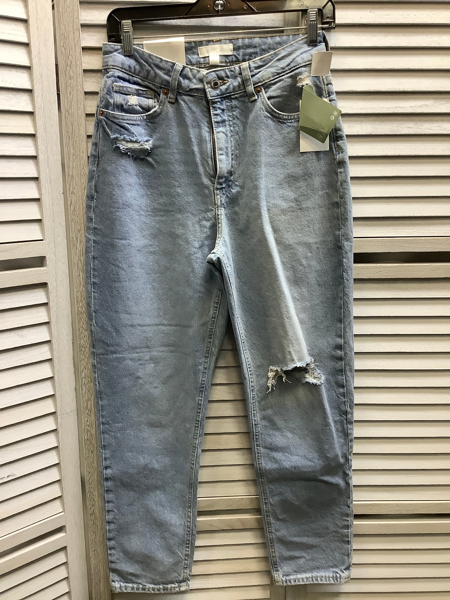 Blue Denim Jeans Straight H&m, Size 6