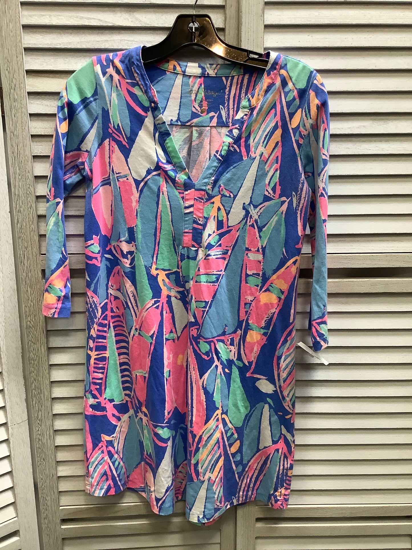 Blue Dress Casual Short Lilly Pulitzer, Size Xxs