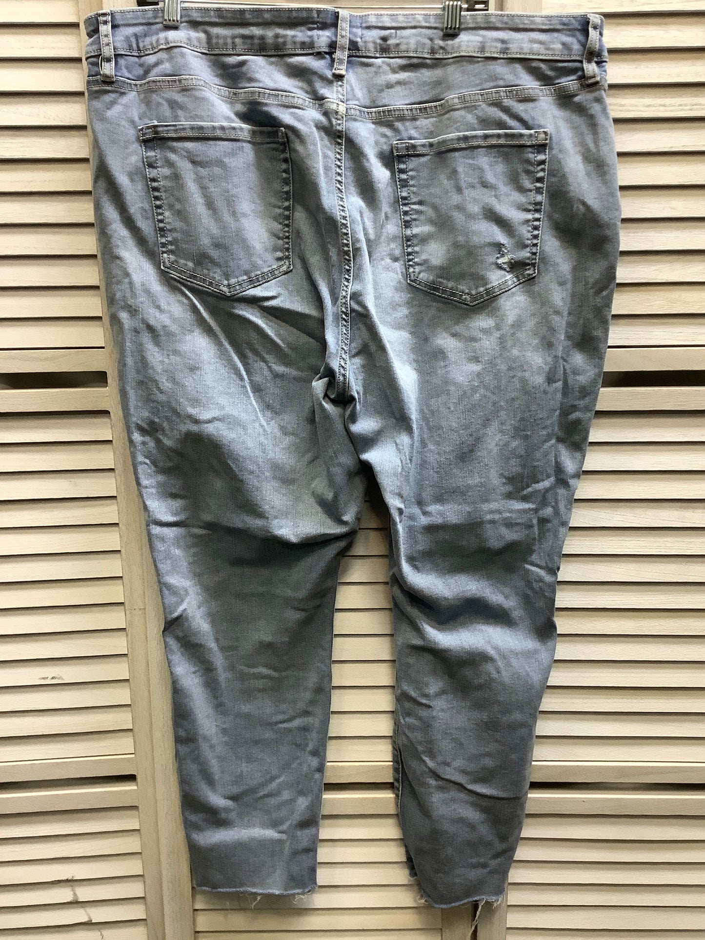 Blue Denim Jeans Straight Ava & Viv, Size 22