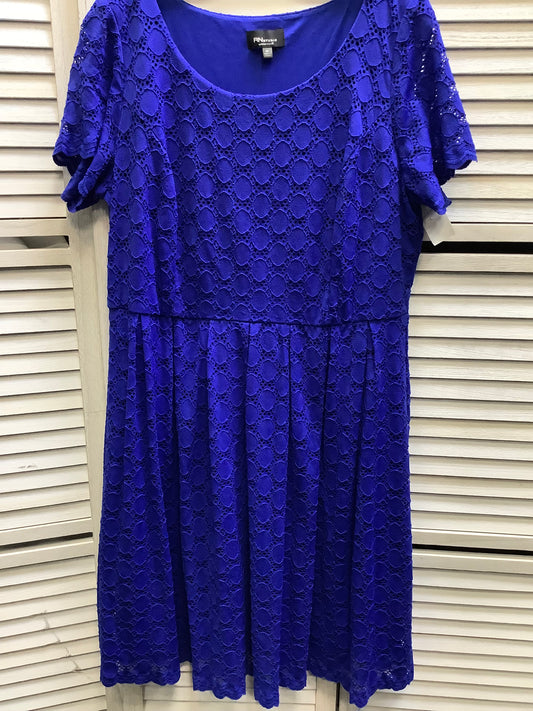 Blue Dress Casual Midi Clothes Mentor, Size 2x