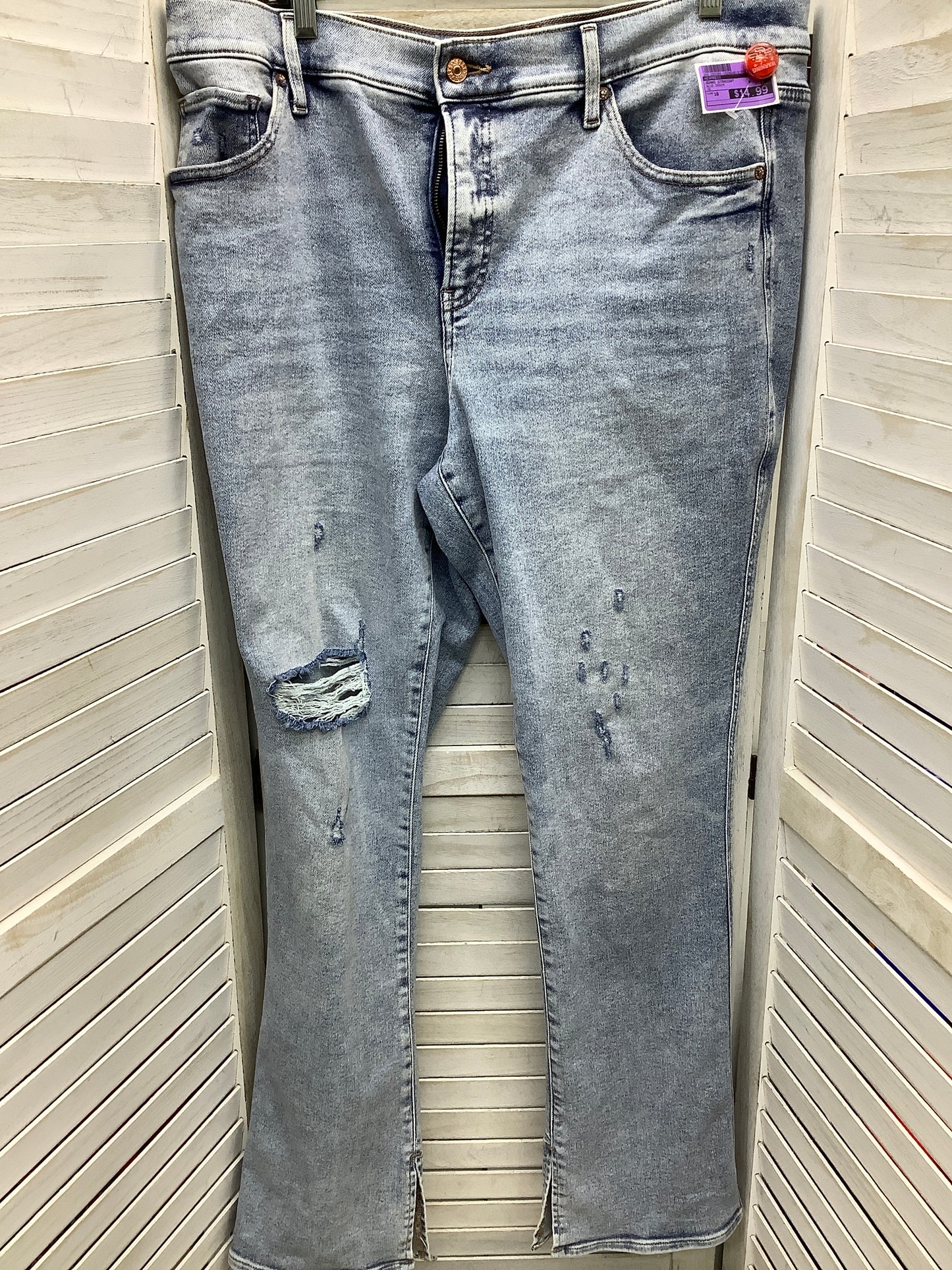 Blue Denim Jeans Straight Express, Size 16