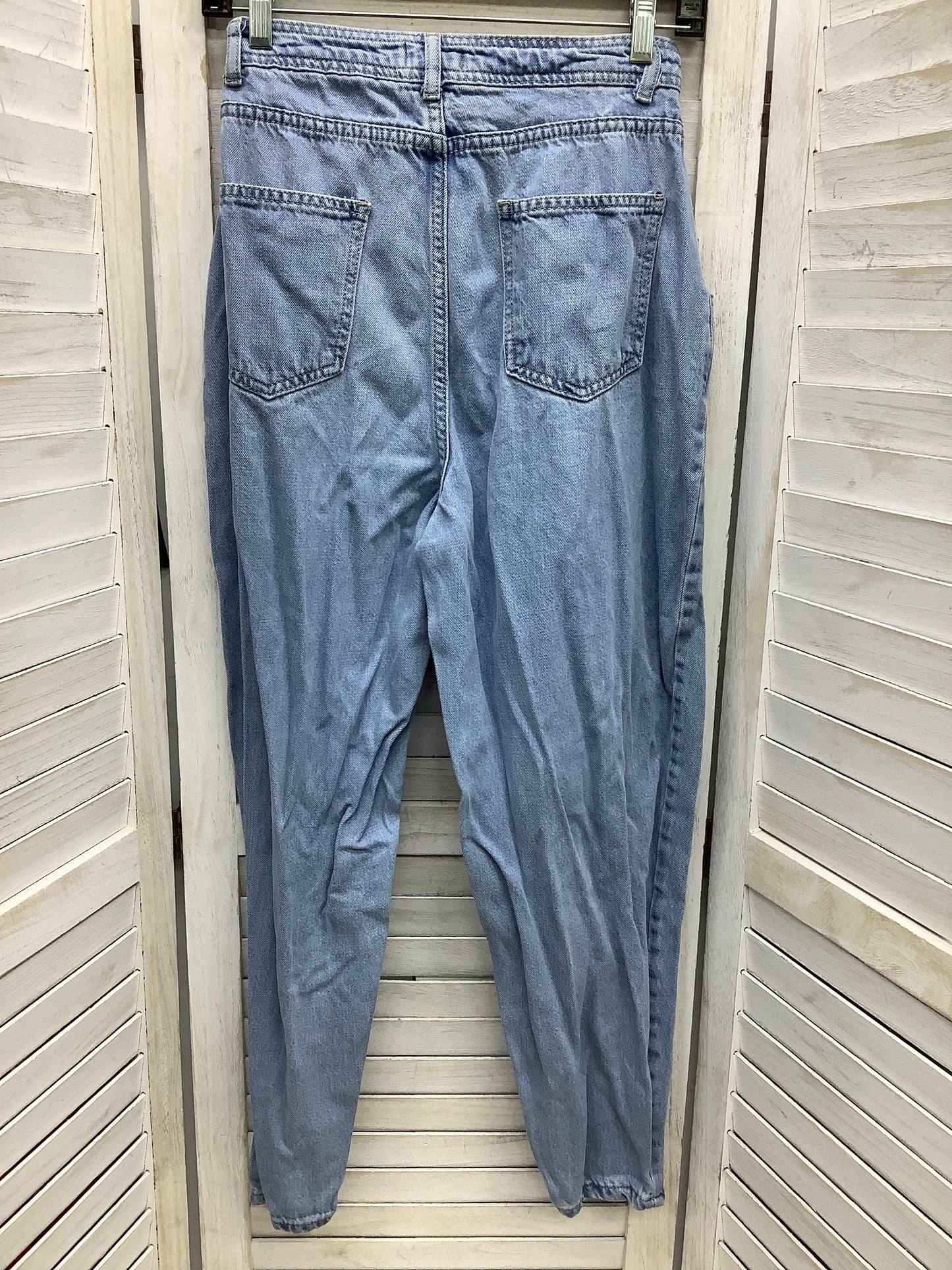 Blue Denim Jeans Straight Pretty Little Thing, Size 4