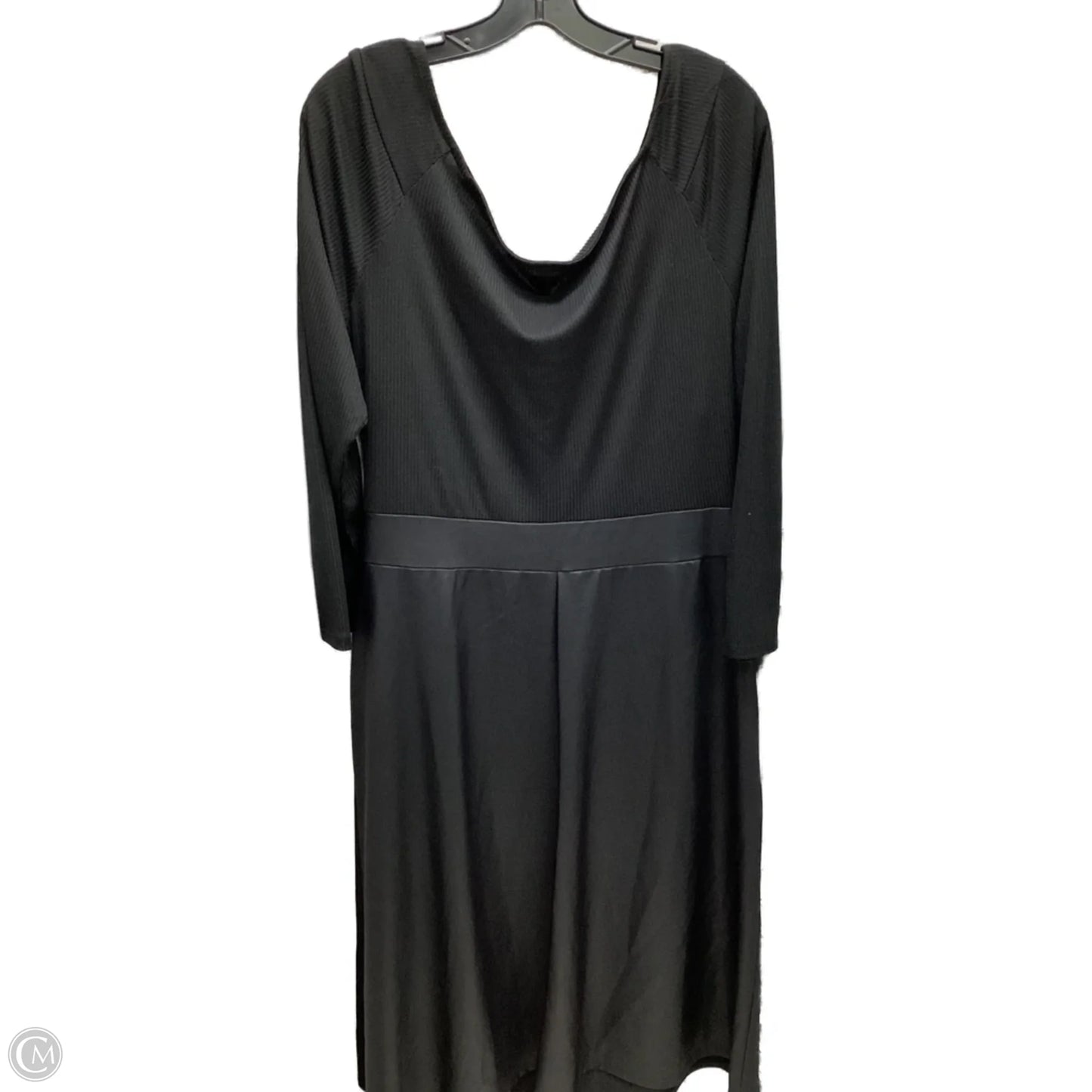 Dress Casual Midi By Clothes Mentor In Black, Size: 3x