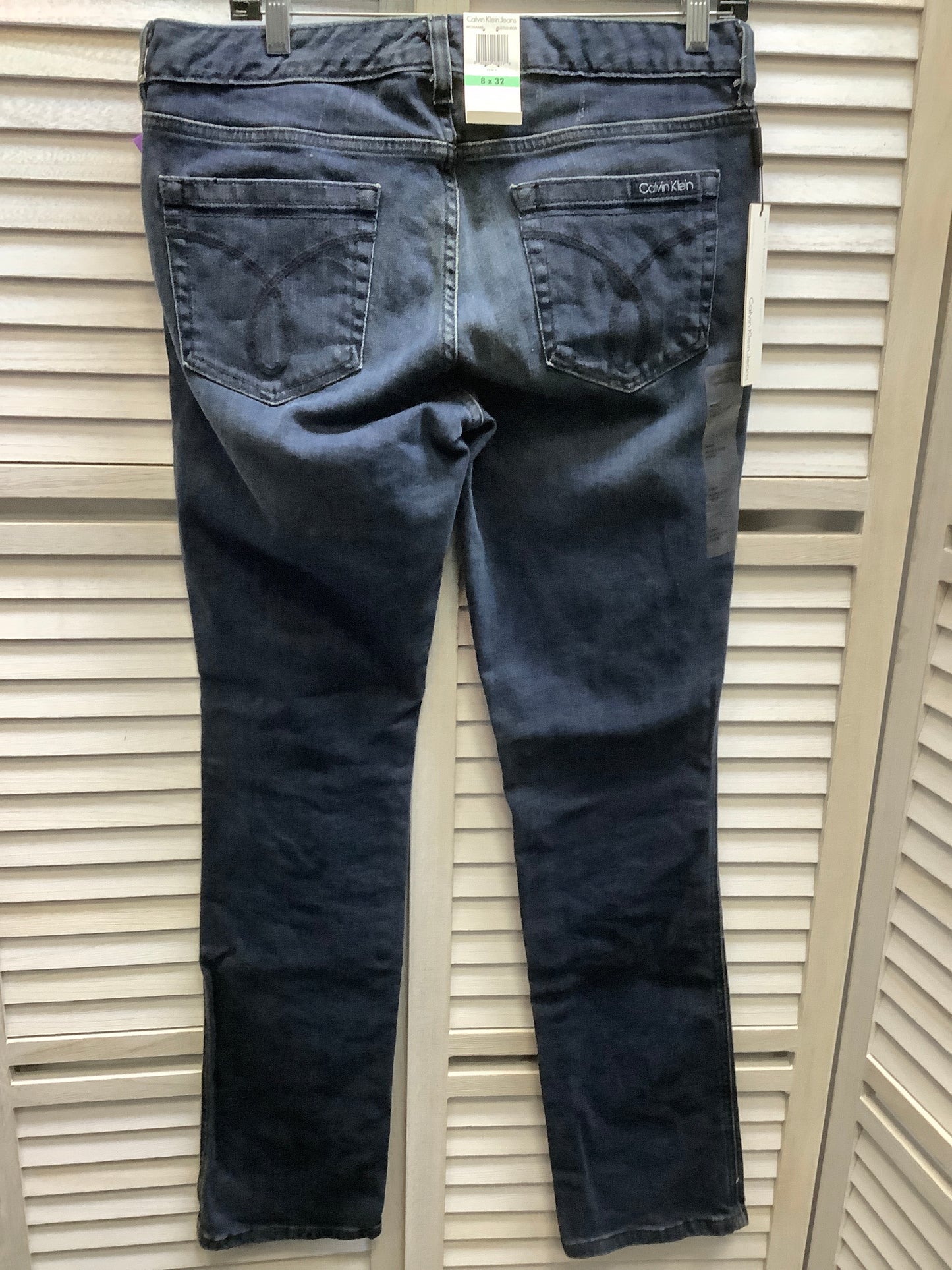 Blue Denim Jeans Skinny Calvin Klein, Size 8