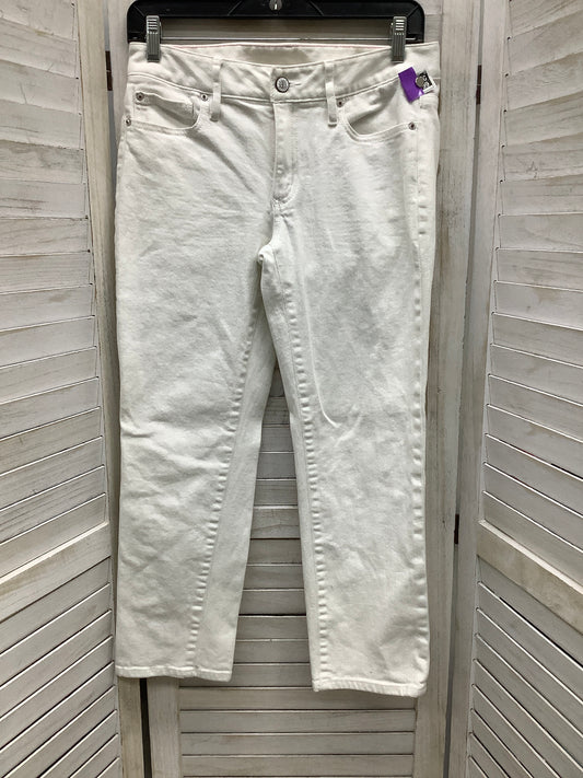 White Denim Capris Lilly Pulitzer, Size 4