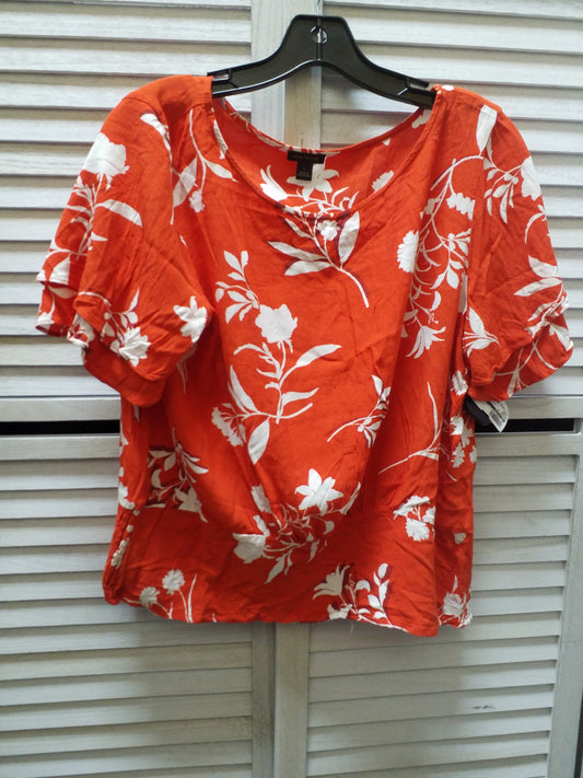 Blouse Short Sleeve By Ann Taylor  Size: Large