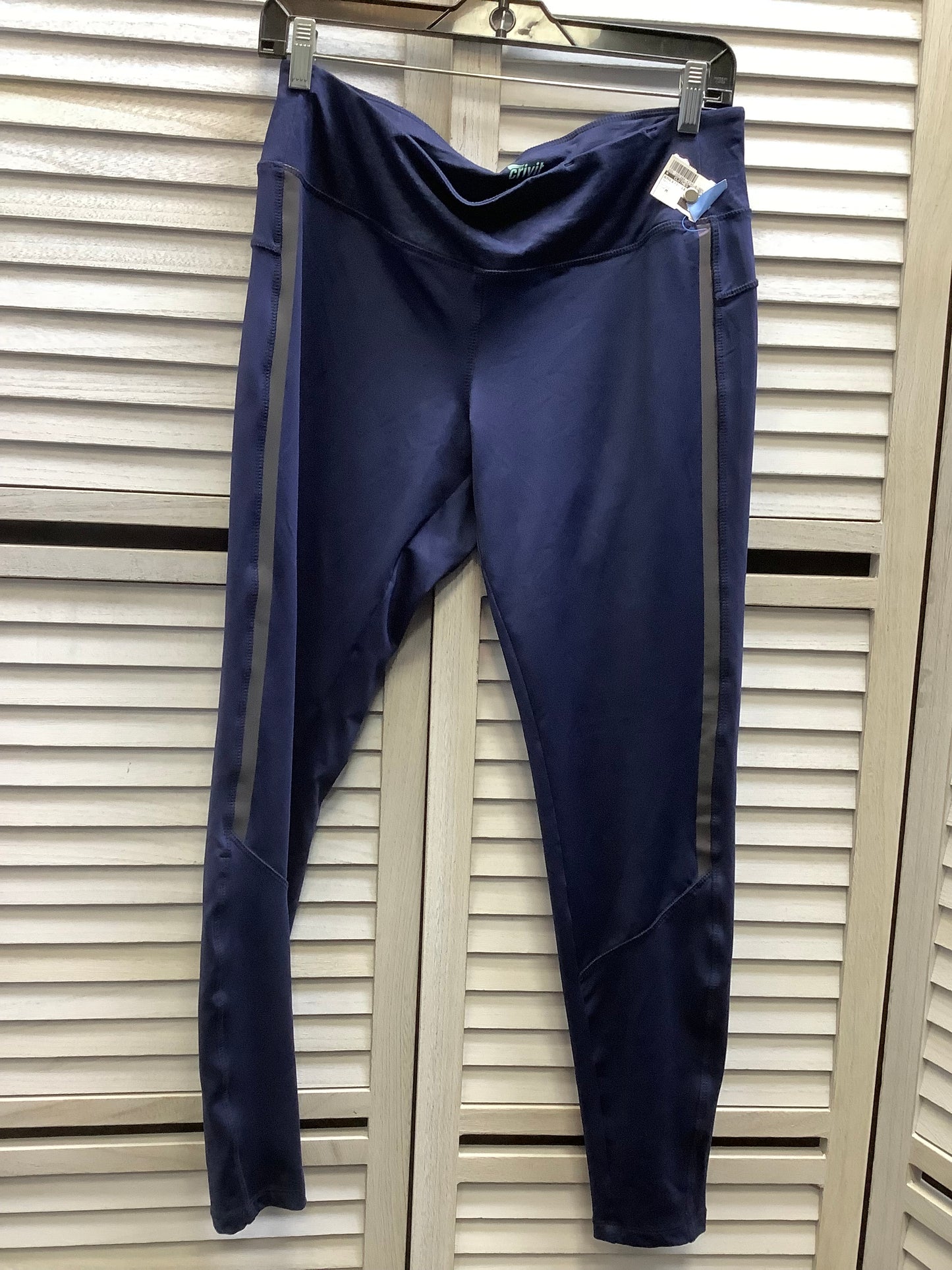 Athletic Leggings By Clothes Mentor In Navy, Size: M