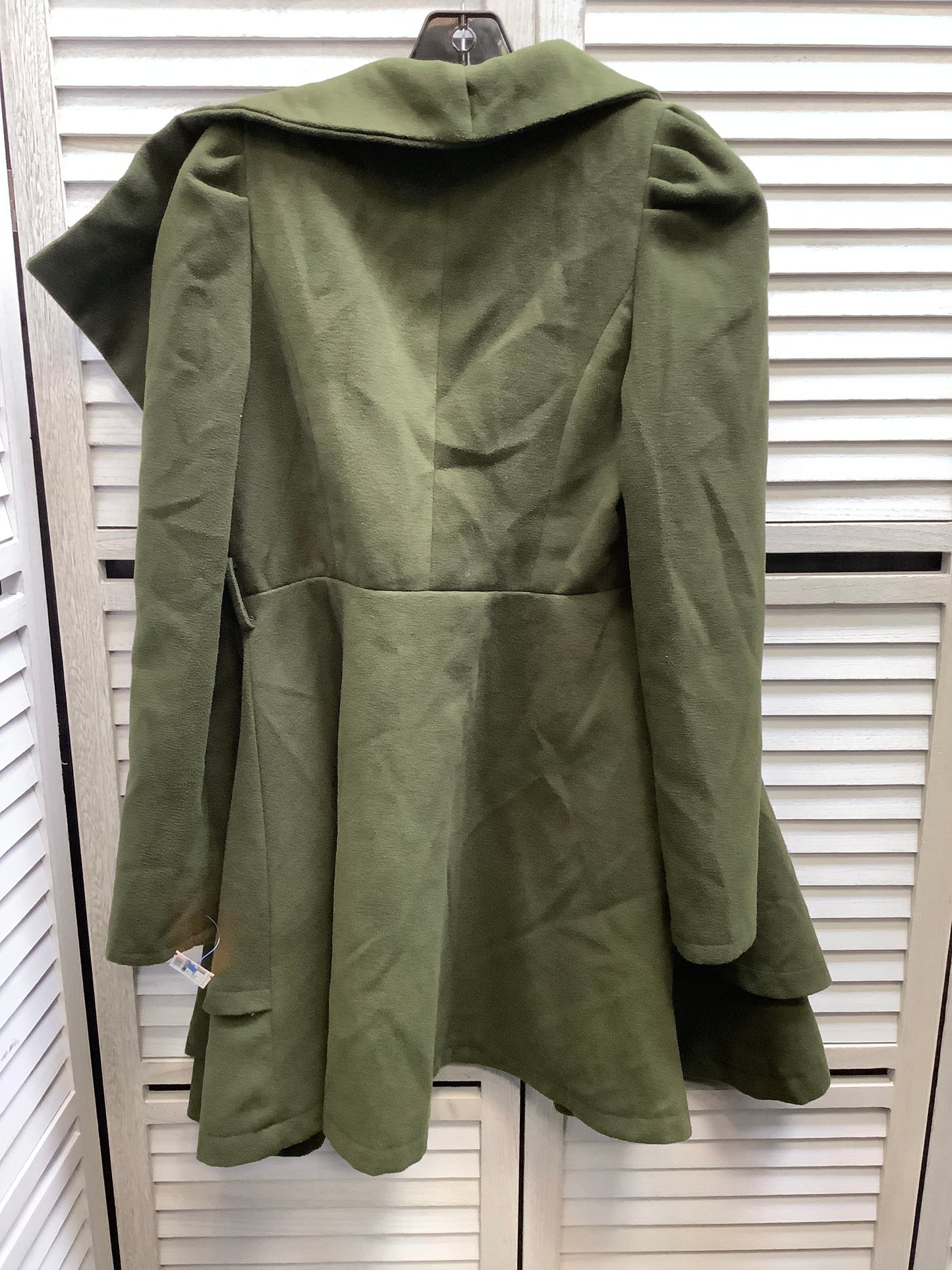 Coat Peacoat By Clothes Mentor In Olive, Size: M