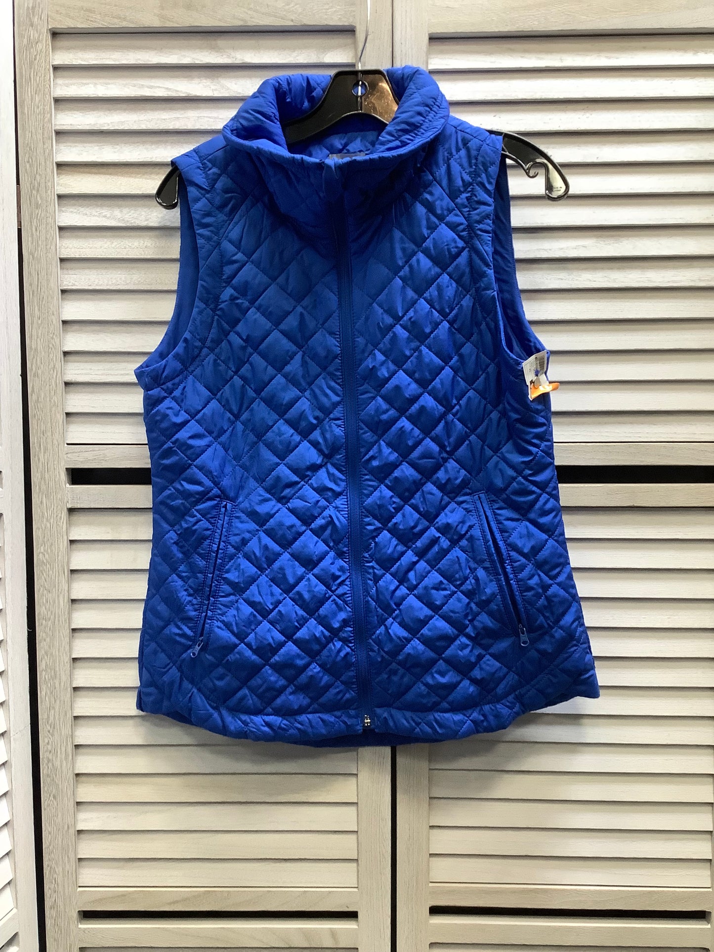 Vest Puffer & Quilted By Talbots In Royal Blue, Size: Xs