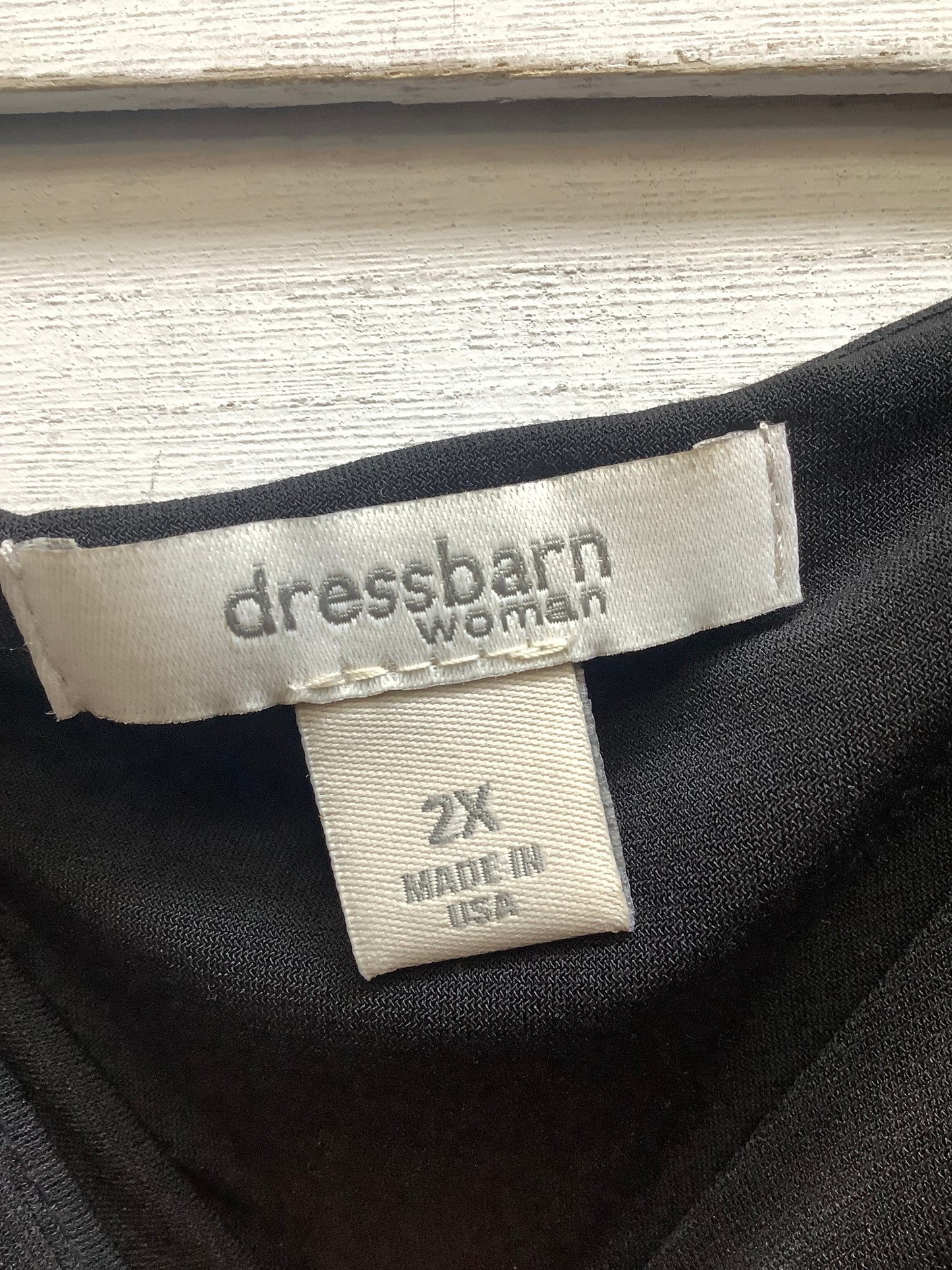 Black Top Sleeveless Basic Dressbarn, Size 2x