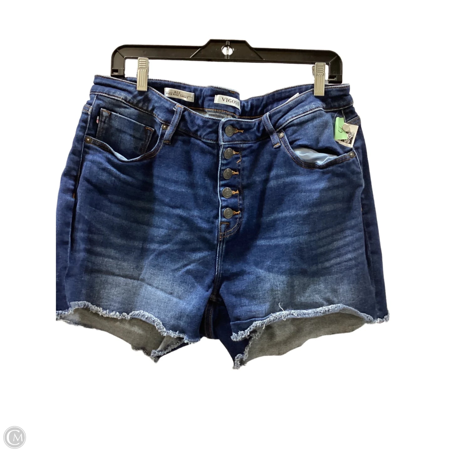 Shorts By Vigoss In Blue Denim, Size: 16