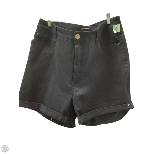 Shorts By Seven 7 In Black Denim, Size: 20