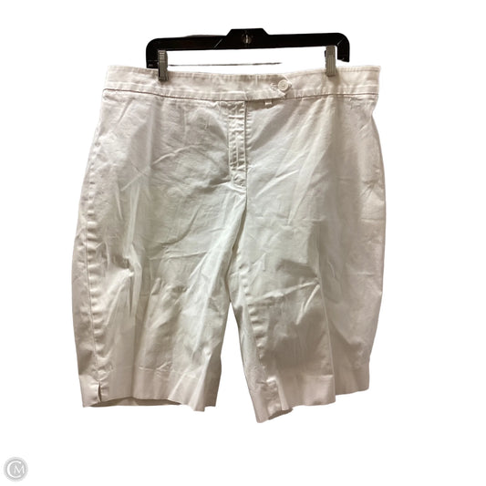 Shorts By Jones New York In White, Size: 18