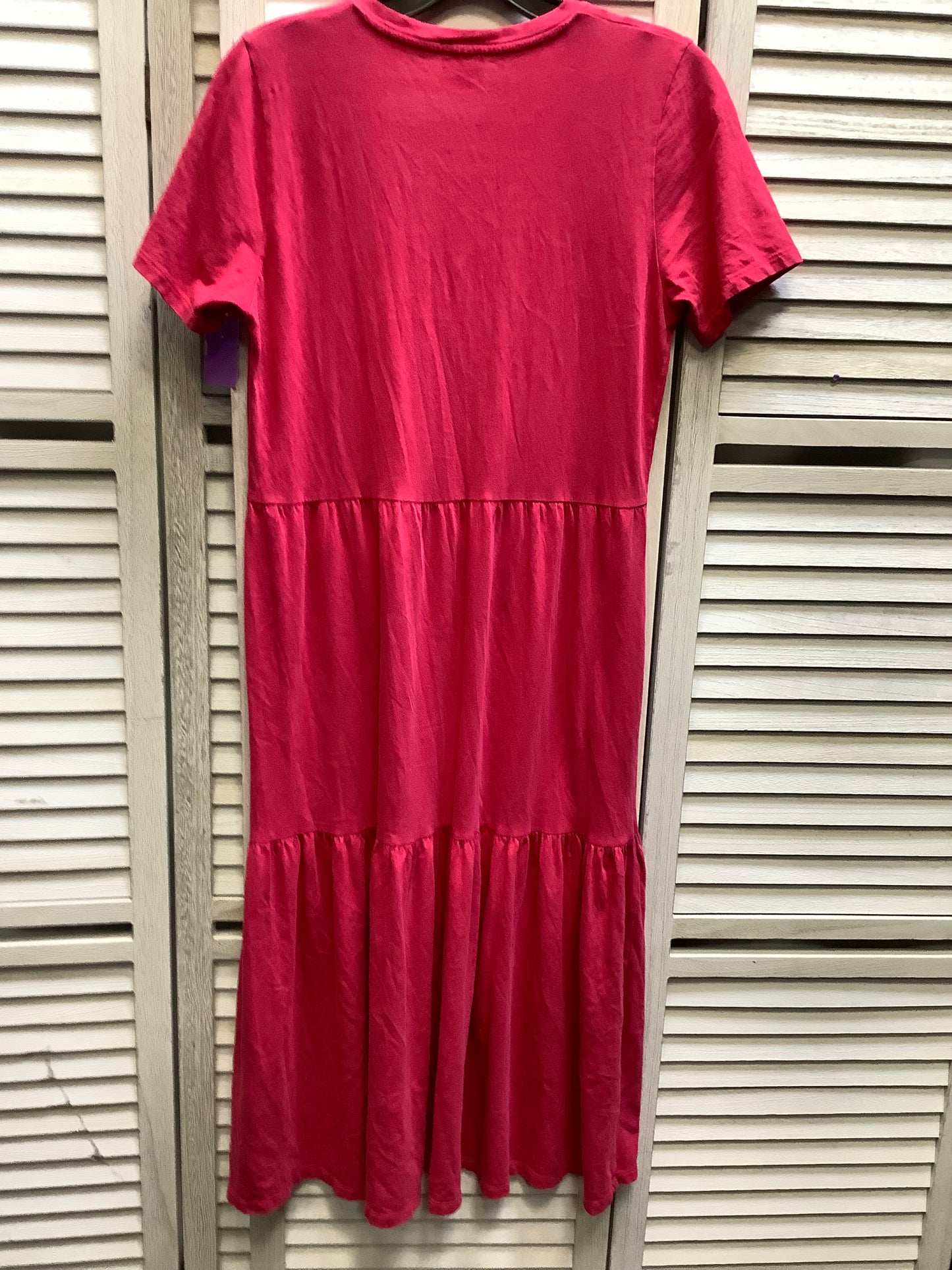 Pink Dress Casual Midi J. Crew, Size S