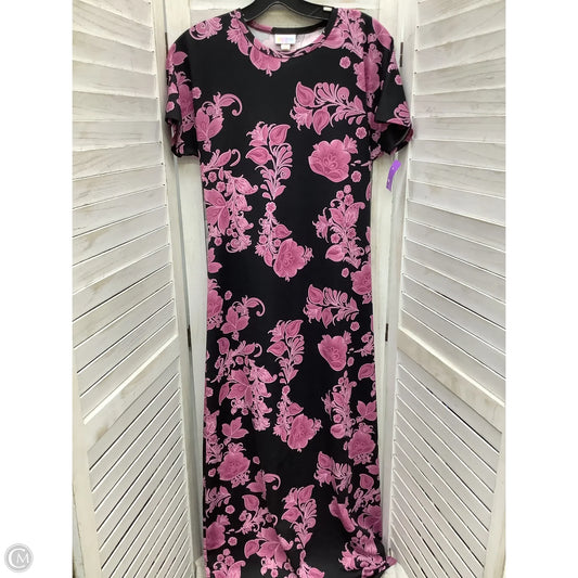 Dress Casual Maxi By Lularoe In Floral Print, Size: Xs