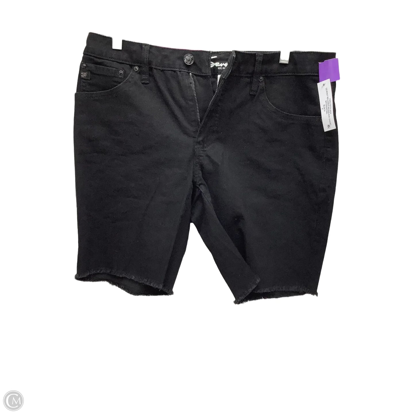 Shorts By Seven 7 In Black Denim, Size: 6