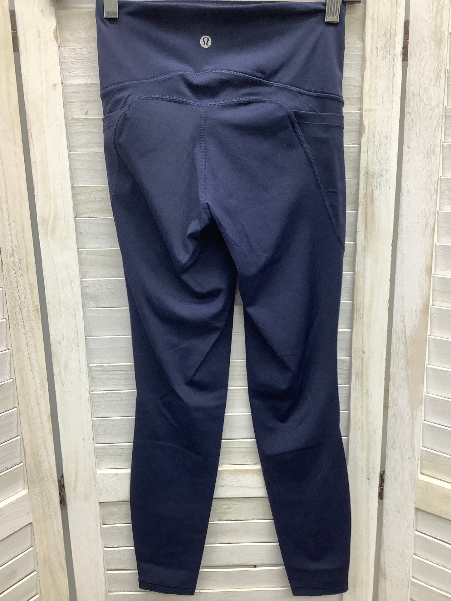 Navy Athletic Leggings Capris Lululemon, Size S