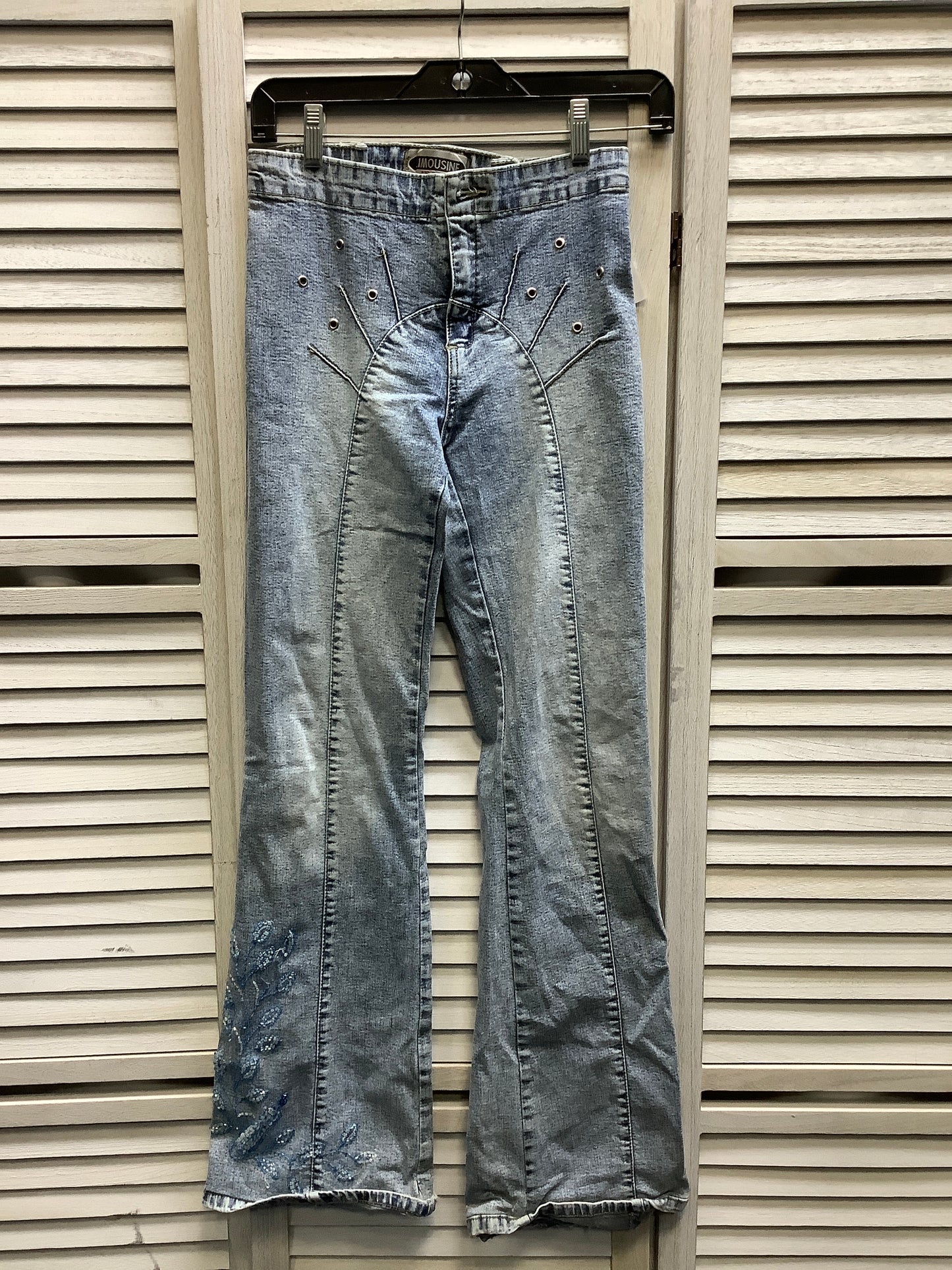 Blue Denim Jeans Flared Clothes Mentor, Size 8