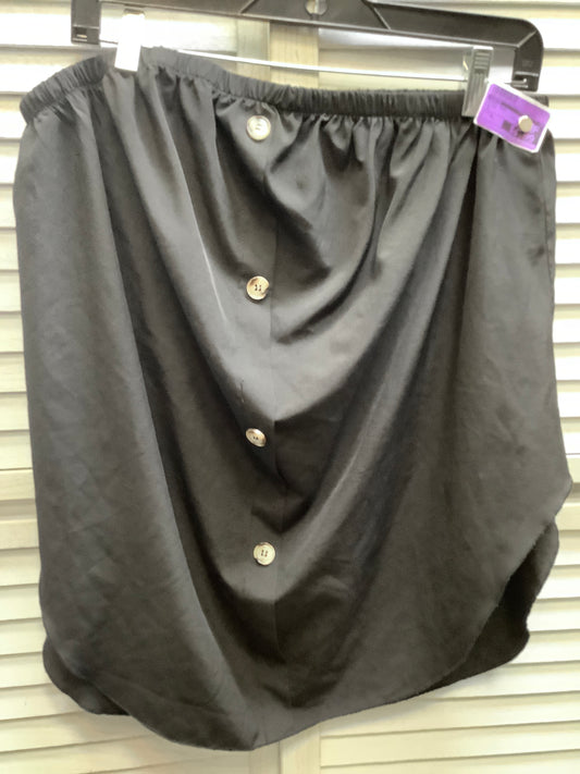 Black Skirt Midi Shein, Size Xl