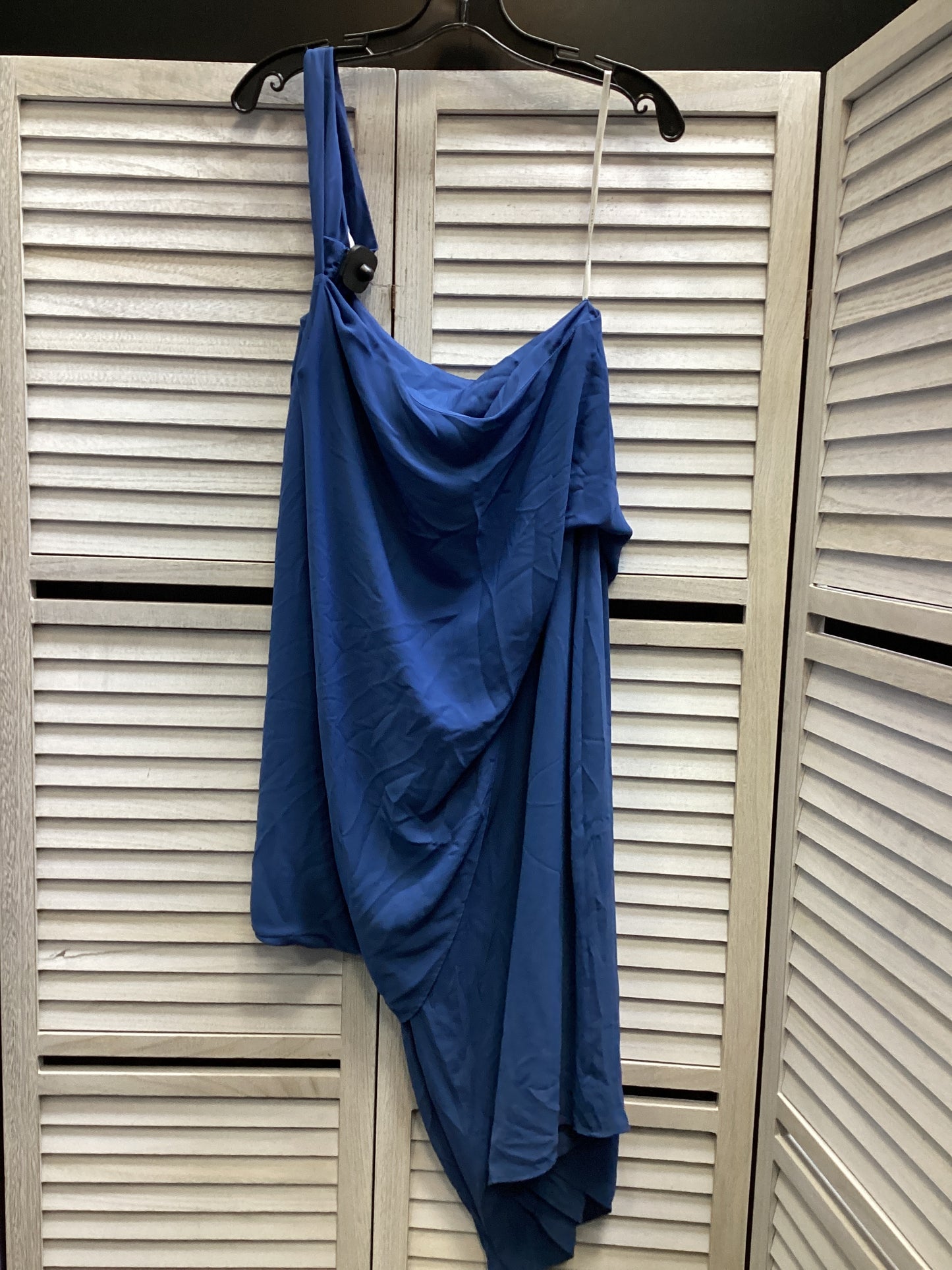 Dress Casual Midi By Halston In Blue, Size: 8