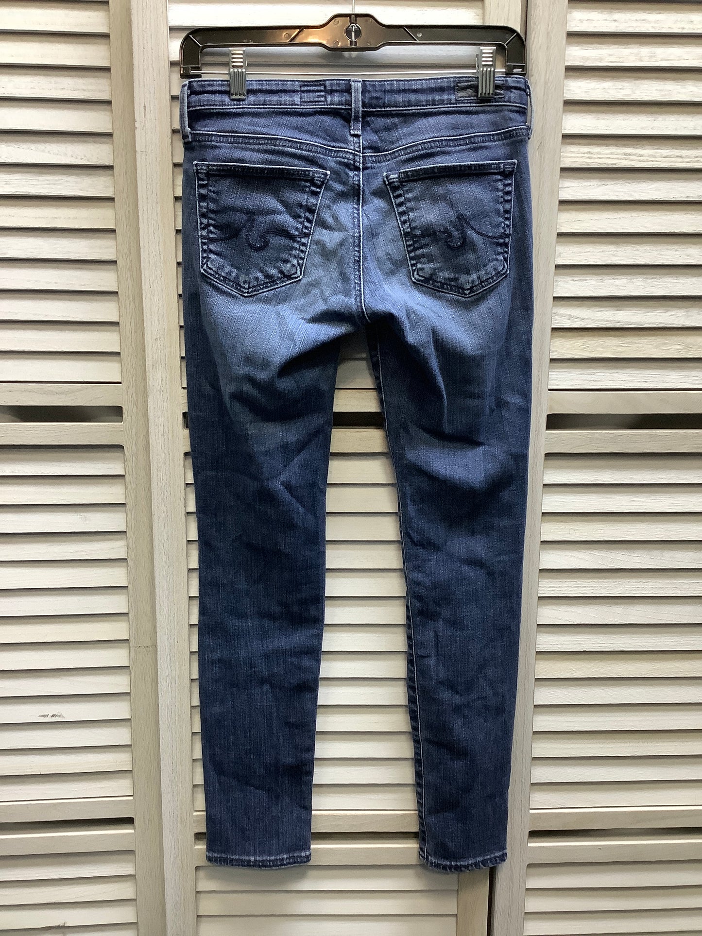 Blue Denim Jeans Skinny Adriano Goldschmied, Size 4