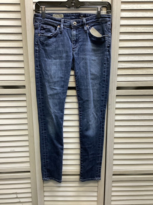 Blue Denim Jeans Skinny Adriano Goldschmied, Size 4